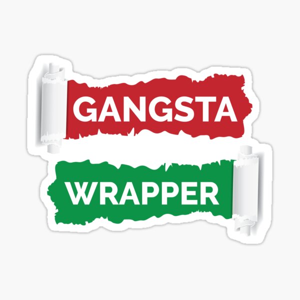 Item preview, Funny Gangsta Wrapper Holiday Wrapping Paper Gift Idea designed and sold by Bria Jackson.