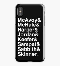 The Newsroom - Last Names (White text) iPhone Case