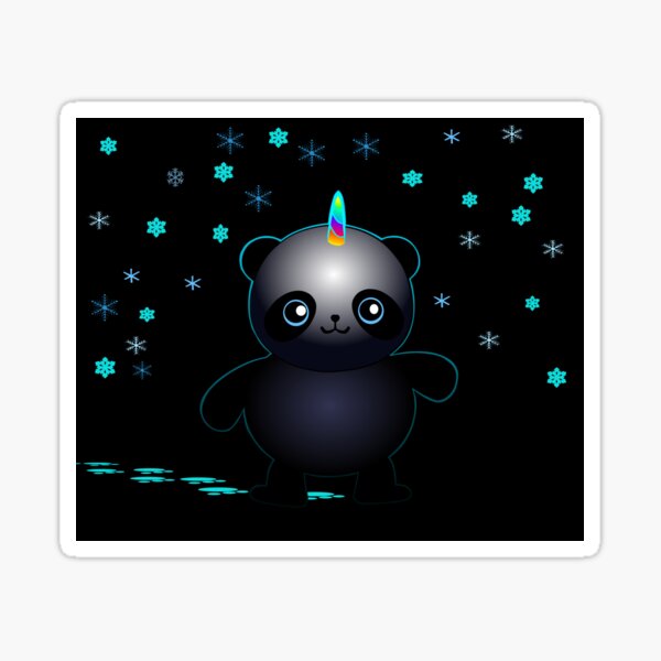 Glow in the Dark Pandacorn Sticker