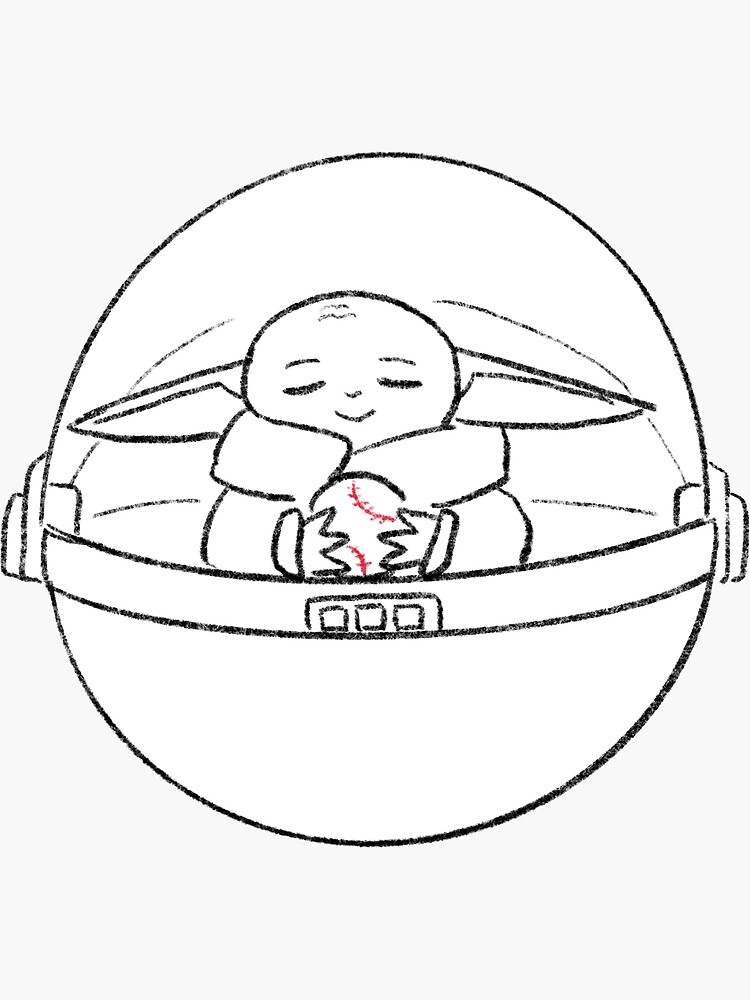small extraterrestrial child of space wars holding sportsball by drawawalk