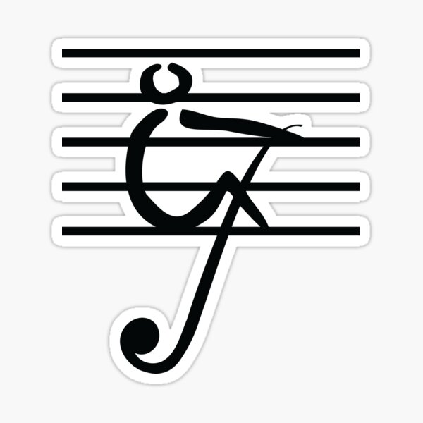 Rowing and Music Key1  Sticker
