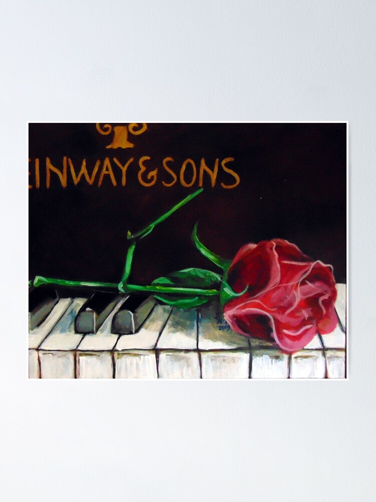 Alternate view of Steinway-Rose Poster