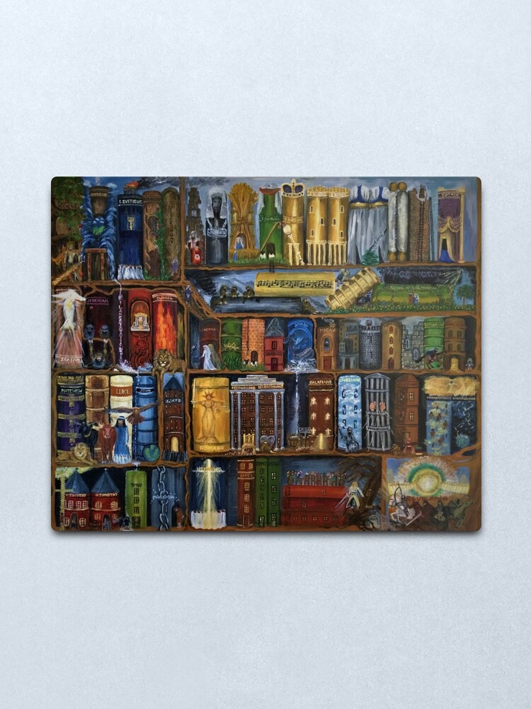 Alternate view of Books of the Bible - Wall Art Metal Print