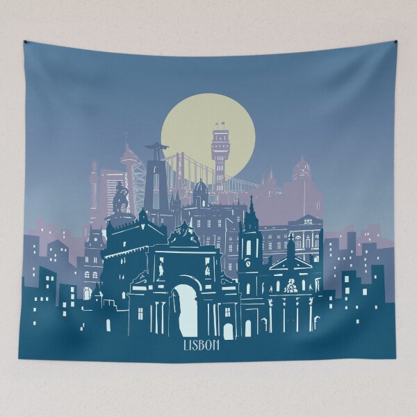 Item preview, lisbon skyline designed and sold by BekimART2.