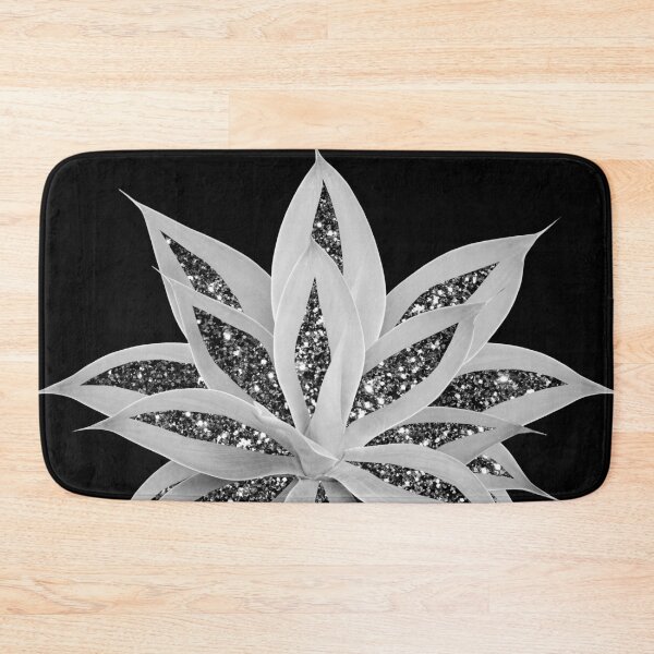 Item preview, Gray Agave with Black Silver Glam #2 (Photo of Glitter Only - Not Reflective) designed and sold by Anita's & Bella's Art.