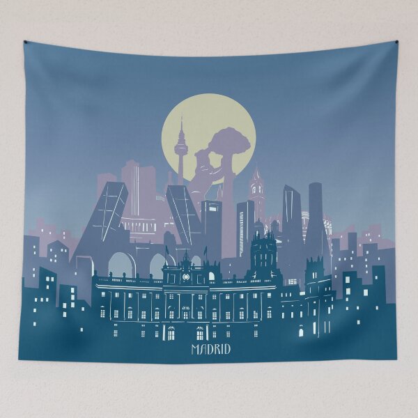 Item preview, madrid skyline designed and sold by BekimART2.