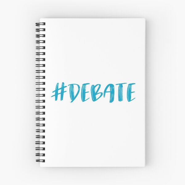Item preview, hashtag #Debate in light blue with brushed letters designed and sold by AllShirts21.