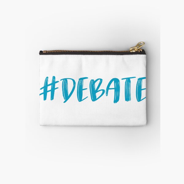 Item preview, hashtag #Debate in light blue with brushed letters designed and sold by AllShirts21.