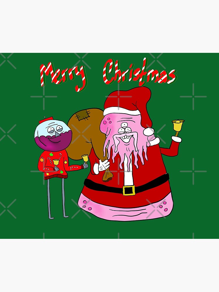 "Merry Christmas Space Regular Show the best" Framed Art Print for Sale
