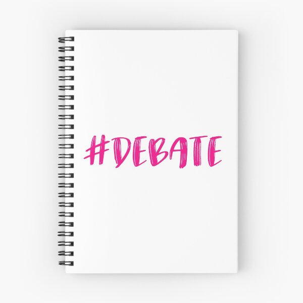 Item preview, hashtag #Debate in pink with brushed letters designed and sold by AllShirts21.