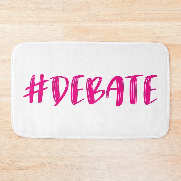 Item preview, hashtag #Debate in pink with brushed letters designed and sold by AllShirts21.
