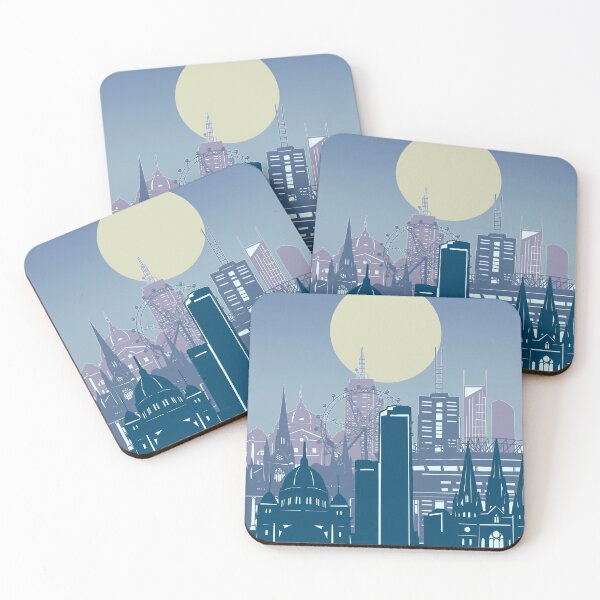 Artikelvorschau, Melbourne Skyline entworfen und verkauft von BekimART2.