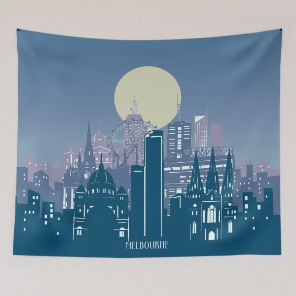 Item preview, melbourne skyline designed and sold by BekimART2.