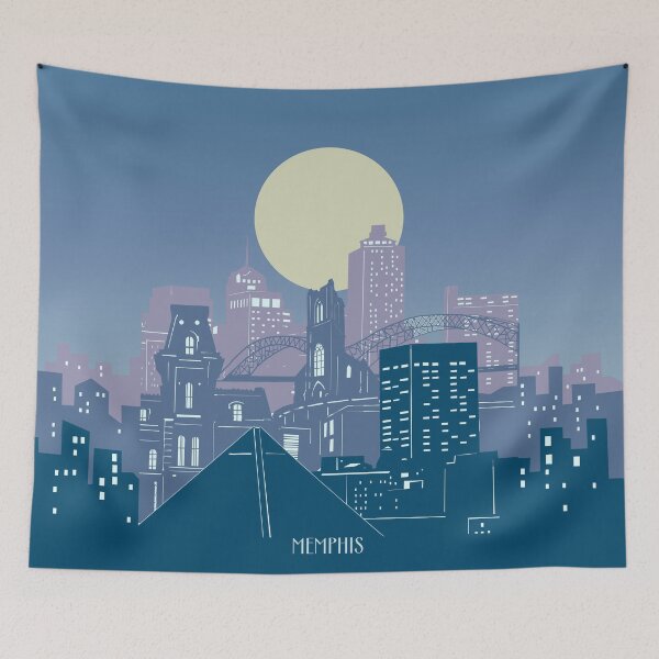 Item preview, memphis skyline designed and sold by BekimART2.
