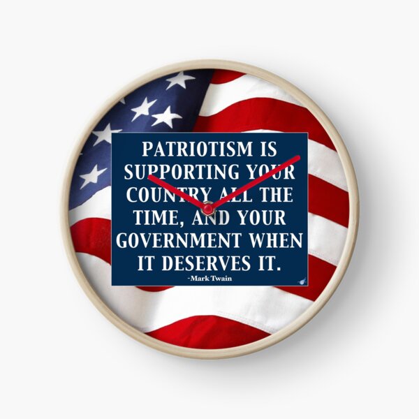 True Patriotism Clock