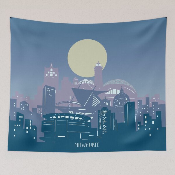 Item preview, milwaukee skyline designed and sold by BekimART2.