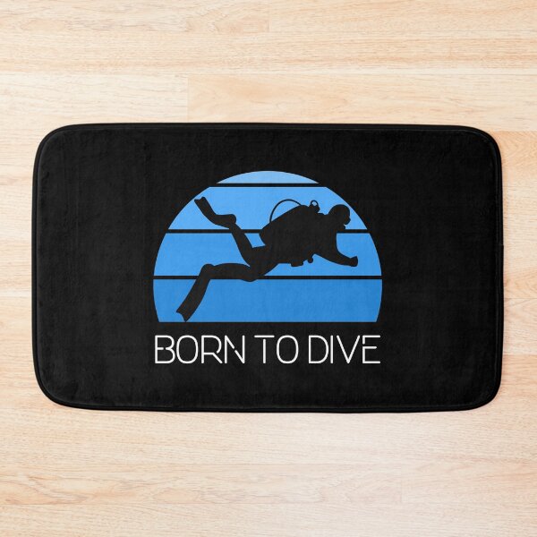 Item preview, Scuba Diving Blue Ocean Diver Silhouette Diving Born Dive Premium design designed and sold by CreatedByHeidi.