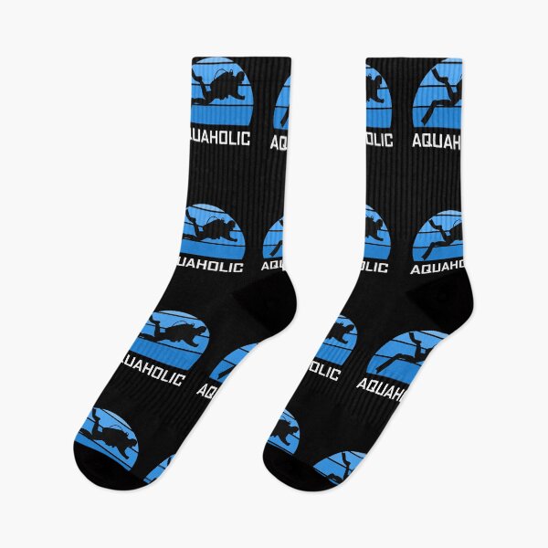 Item preview, Aquaholic Scuba Diver Funny Love Diving Ocean Water Dive Premium design designed and sold by CreatedByHeidi.