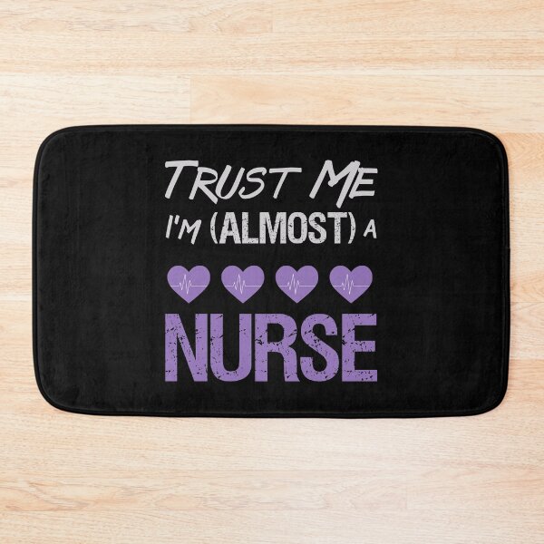Item preview, Nursing School graphic Trust Me Almost Nurse Heartbeat design designed and sold by CreatedByHeidi.