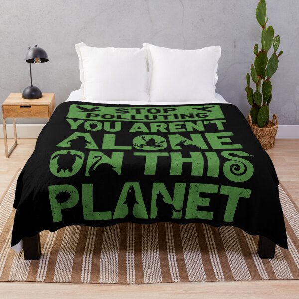 Item preview, Stop Pollution, save the Earth. Protect wildlife slogan designed and sold by Zagach Letters.