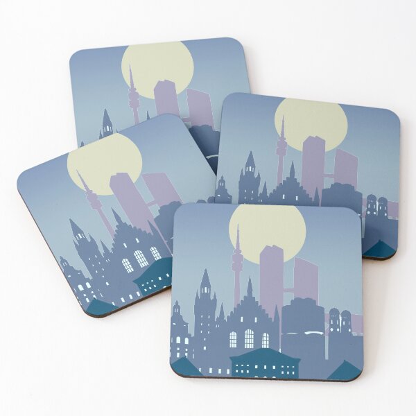Item preview, munich skyline designed and sold by BekimART2.