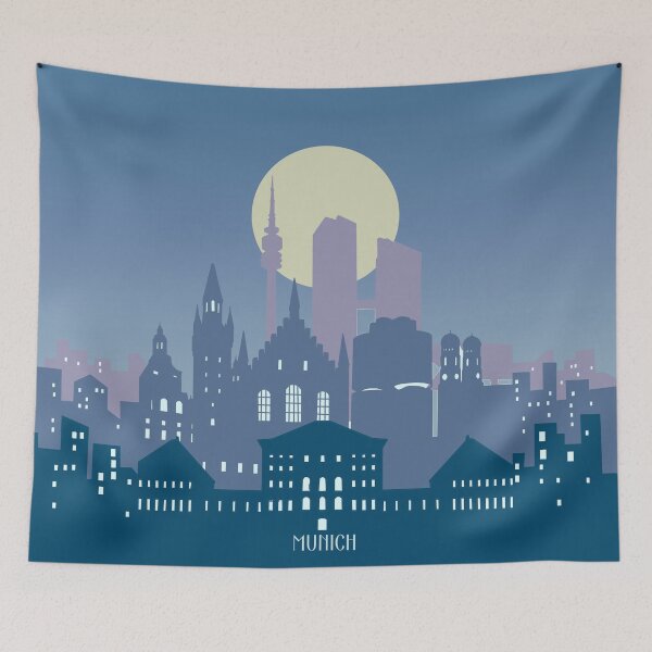 Item preview, munich skyline designed and sold by BekimART2.