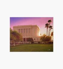 Mesa Arizona Temple Desert Sunset 20x24 Art Board