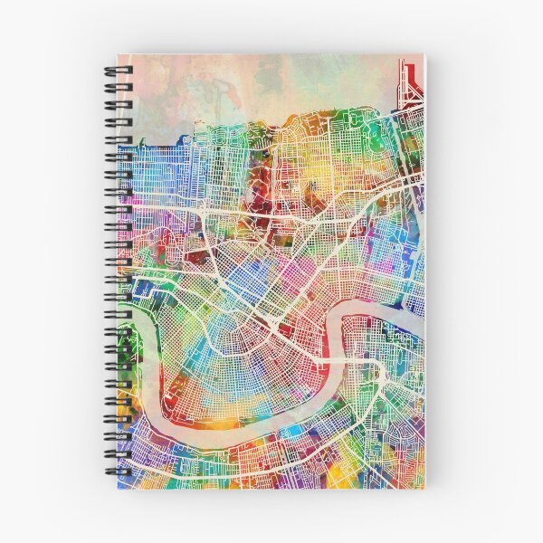 Item preview, New Orleans Street Map designed and sold by ArtPrints.
