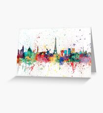 Paris France Skyline Greeting Card