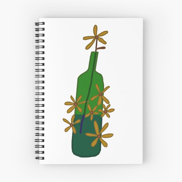 Item preview, A green bottle with a flower in it designed and sold by CodyKnottsKing.