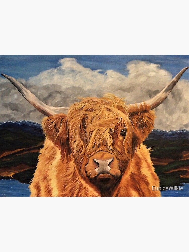 Thumbnail 3 of 3, Poster, Highland Cow - Wall Art designed and sold by EuniceWilkie.