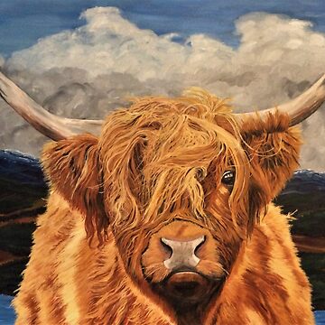 Artwork thumbnail, Highland Cow - Wall Art by EuniceWilkie