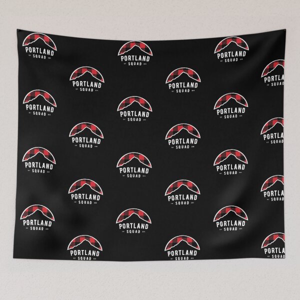 Item preview, Portland Squad Classic Logo Mt Hood Oregon Plaid Lumberjack Pattern designed and sold by ripsydesigns.