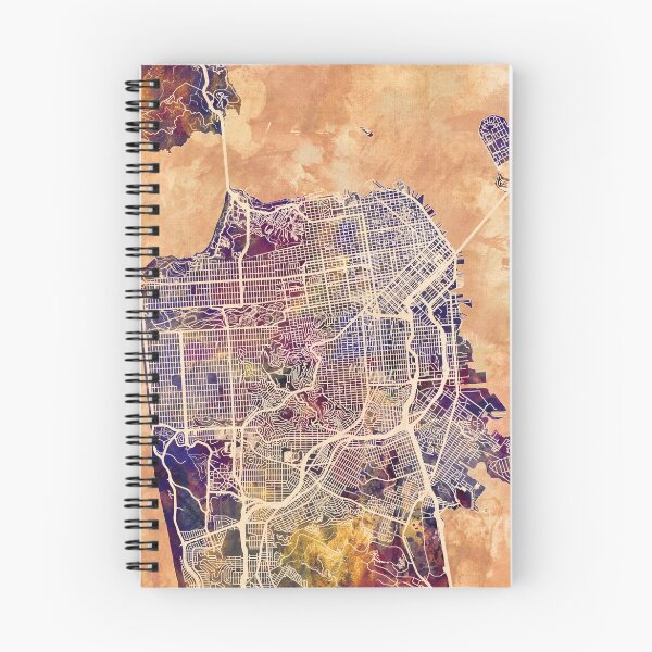 Item preview, San Francisco City Street Map designed and sold by ArtPrints.