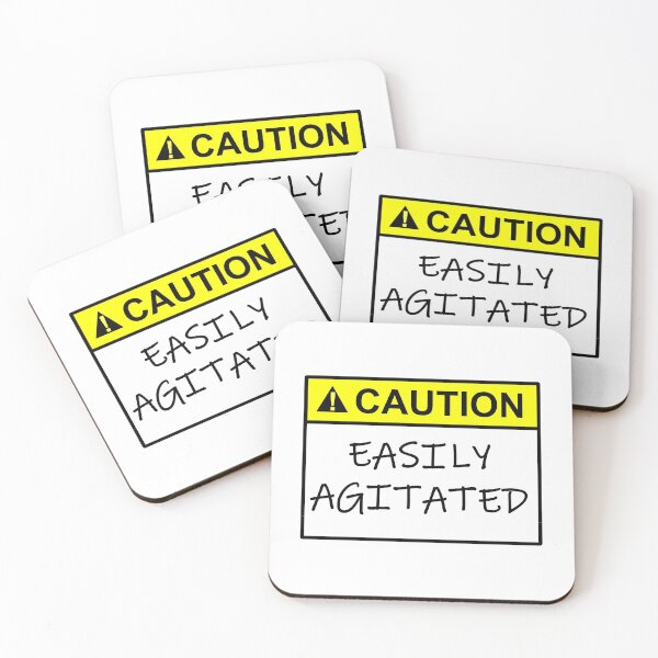Item preview, Caution Easily Agitated designed and sold by SumoShark.
