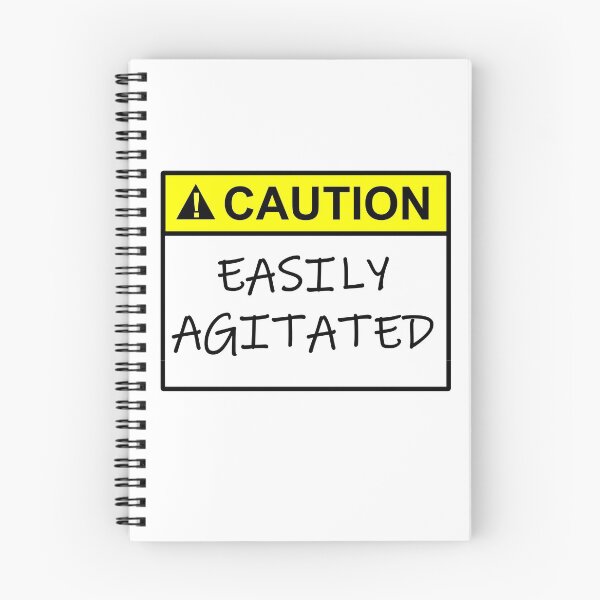 Item preview, Caution Easily Agitated designed and sold by SumoShark.