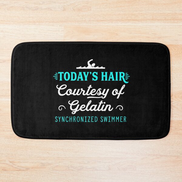 Item preview, Synchronized Swimming Quote Gelatin Hair Funny Swim Team  designed and sold by CreatedByHeidi.