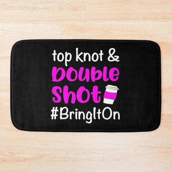 Item preview, Mom Quote Top Knot Double Shot Coffee Lover Funny Caffeine  designed and sold by CreatedByHeidi.