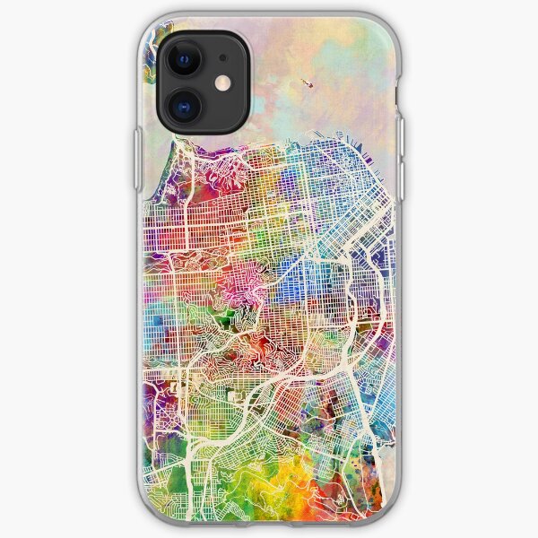 San Francisco Stadtplan iPhone Flexible Hülle