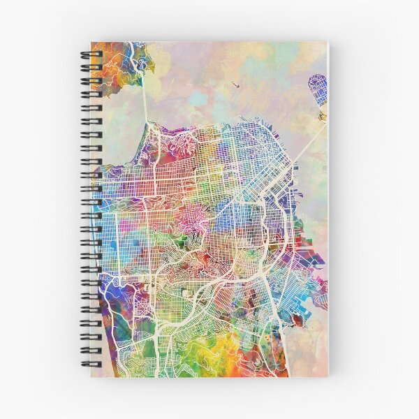 Item preview, San Francisco City Street Map designed and sold by ArtPrints.