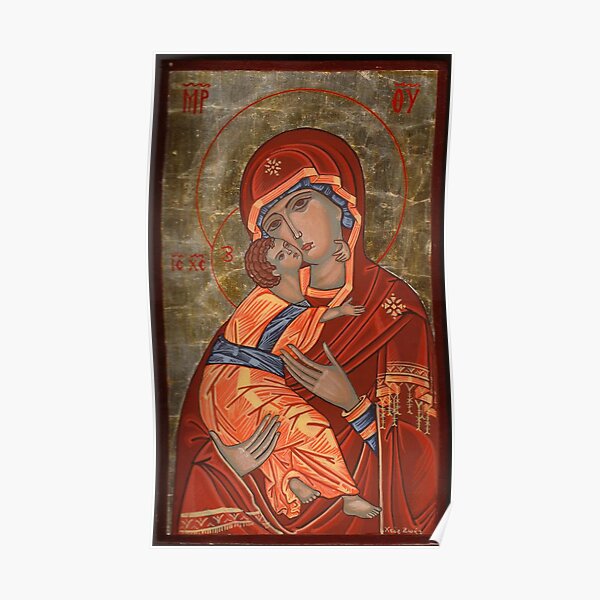 Mother of God Glykophilousa Poster