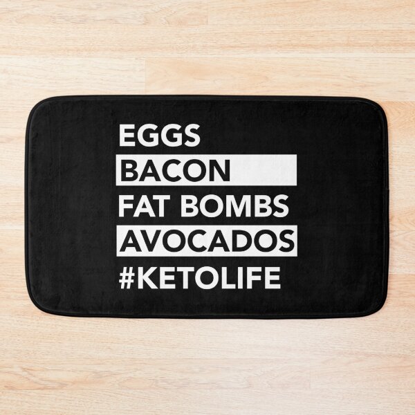 Item preview, Keto Diet Ketogenic Food Bacon Eggs Avocados Low Carb Life design designed and sold by CreatedByHeidi.