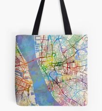 Liverpool England Straßenkarte Tote Bag