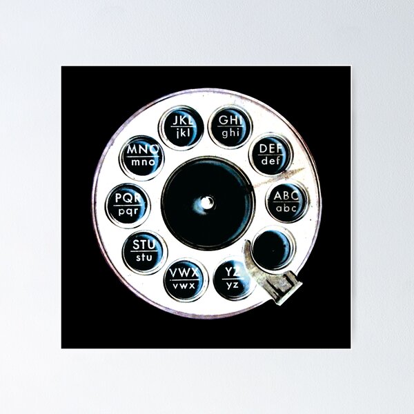 Item preview, Retro Rotary Telephone, Vintage Phone Dial designed and sold by suekieper.