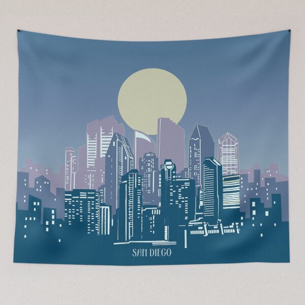 Item preview, san diego skyline designed and sold by BekimART2.