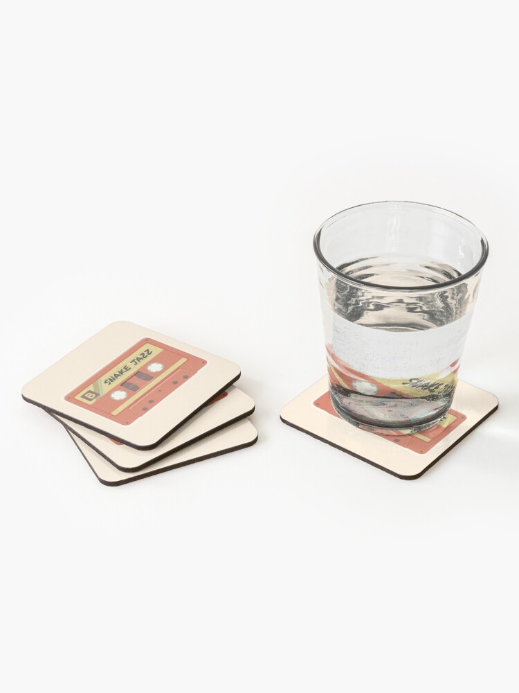Alternate view of snake jazz: jams for galactic roadtrips Coasters (Set of 4)