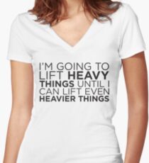 Heavier Things Women's Fitted V-Neck T-Shirt