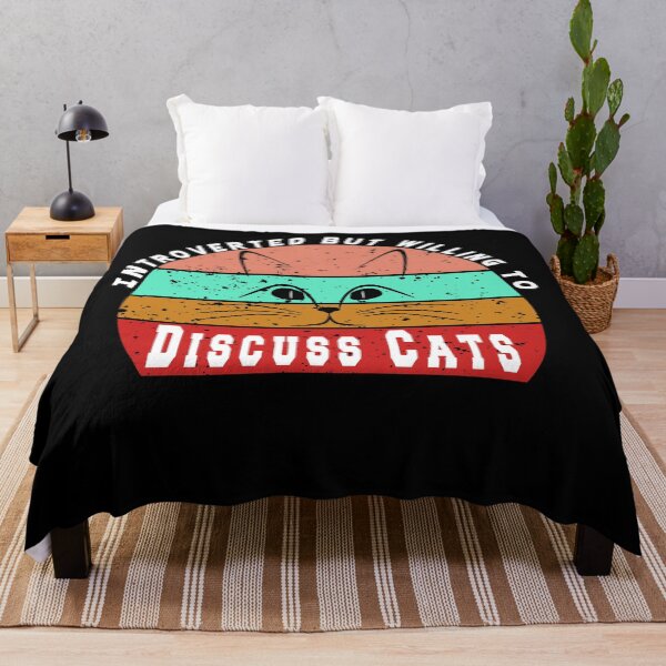 Item preview, Introverted But Willing To Discuss cats designed and sold by osamamohamad.
