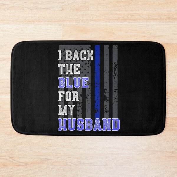 Item preview, Police Wife Quote Support Husband American Flag Blue Line  designed and sold by CreatedByHeidi.