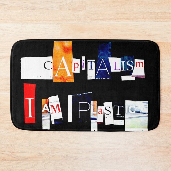 Item preview, Capitalism / I Am Plastic Anagram Cutout Pun designed and sold by suekieper.